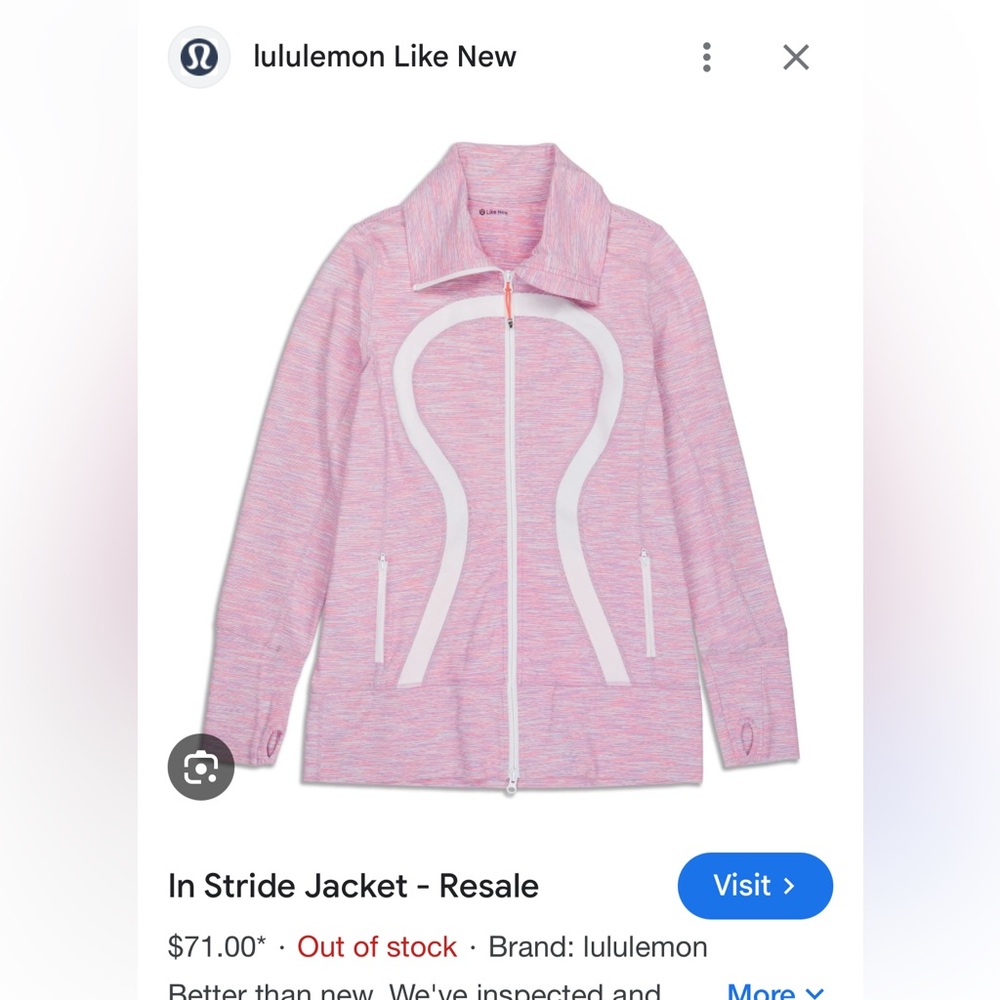 Lululemon- Define Jacket- Size 4